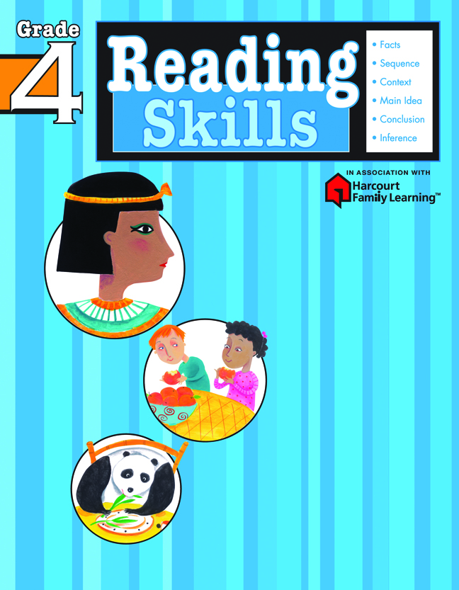 Reading Skills: Grade 4 (Flash Kids Harcourt Family Learning)